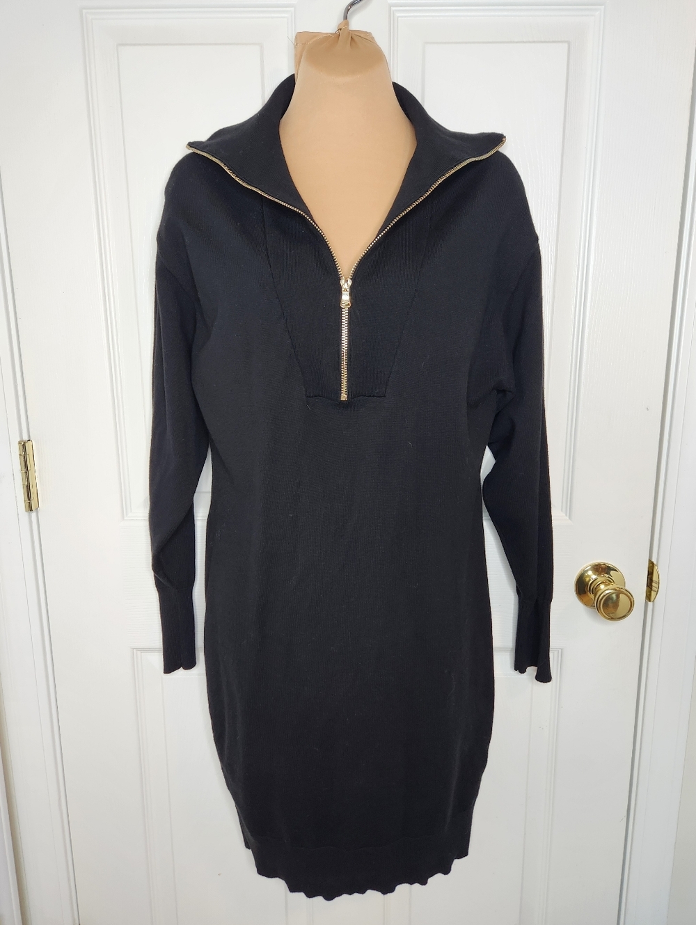 Ripe Maternity Knit Nursing Dress Black Size Small